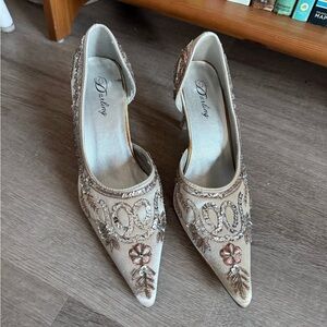 Vintage Beaded Bridal Heels